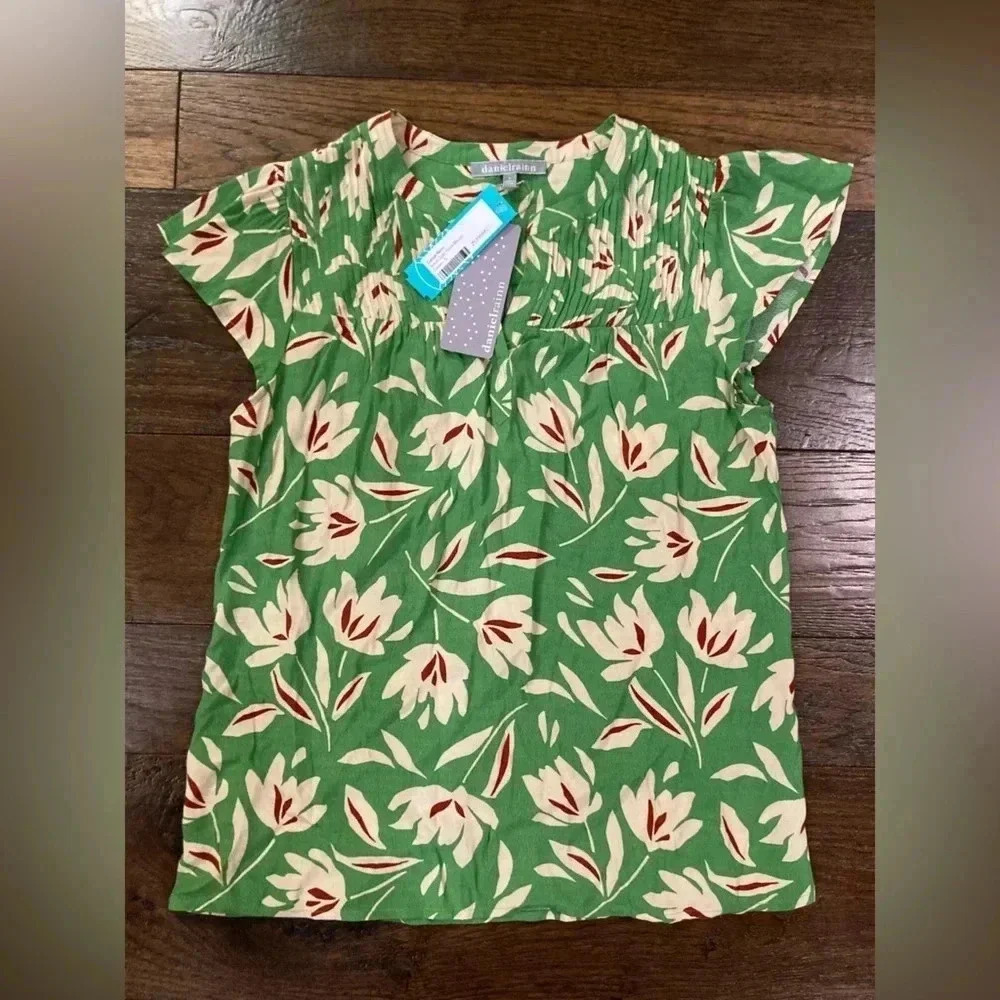 Daniel Rainn Green Floral Boise- BNWT- Size S